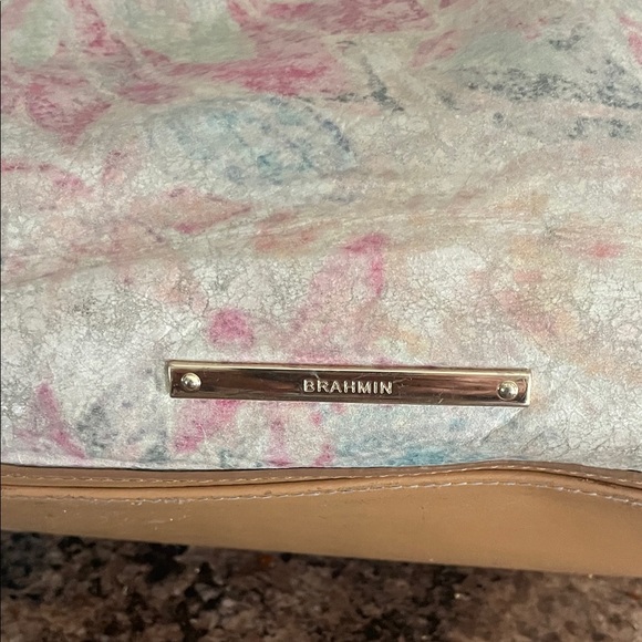 Brahmin Taliyah Marianna Leather Floral Tote/Shoulder Bag - Picture 3 of 11